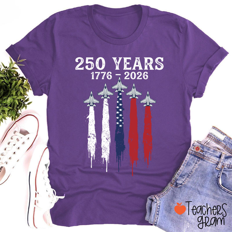 Patriotic Jet Fighter Teacher T-Shirt