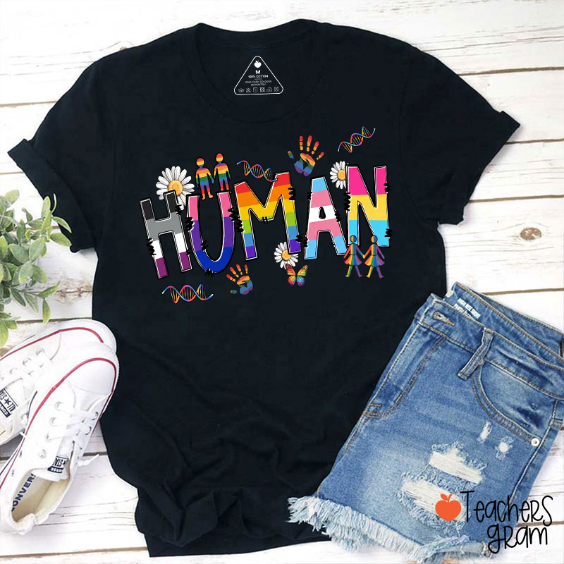 Human Pride Teacher T-Shirt