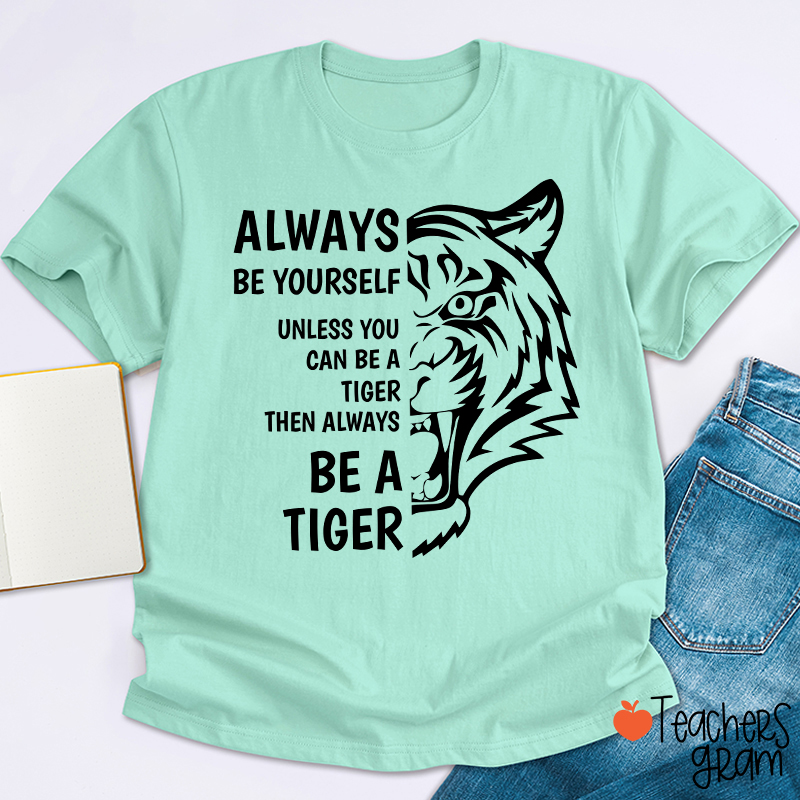 Personalized Mascot Silhouette Quote Teacher T-Shirt