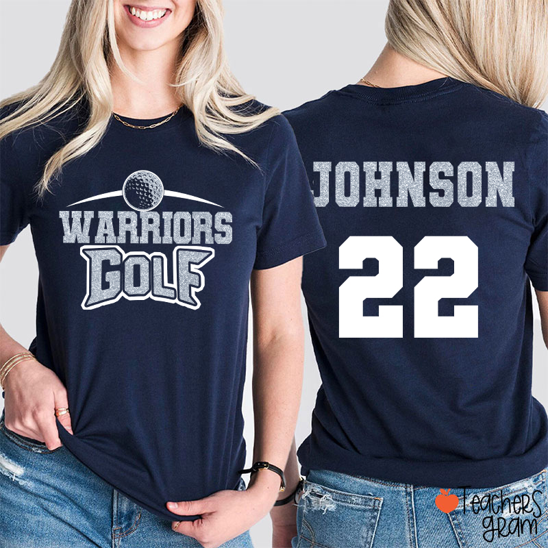 Personalized Mascot Sport And Your Name Bright Teacher Two Sided T-Shirt