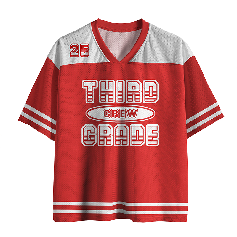 Personalized Grade Crew Team Teacher Mesh Jersey