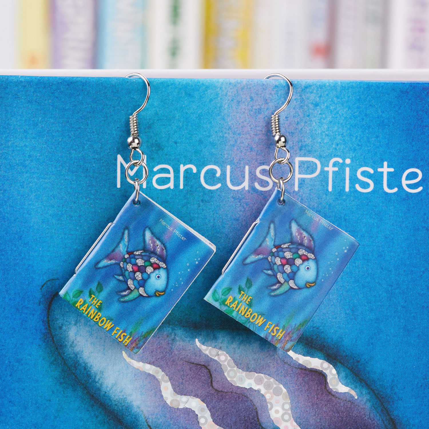The Rainbow Fish Teacher Book Earrings