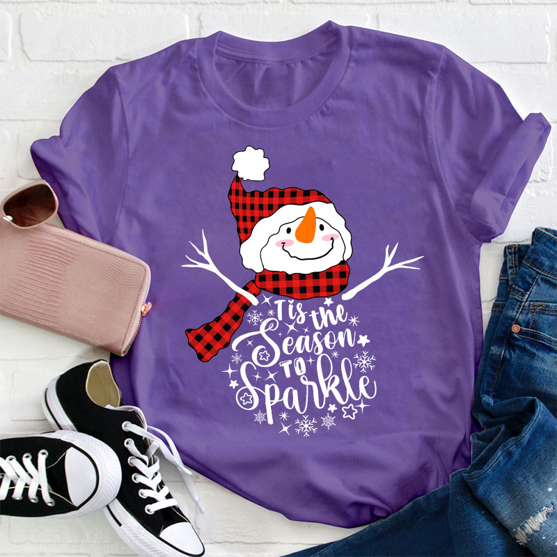 Tis The Season To Sparkle Teacher T-Shirt