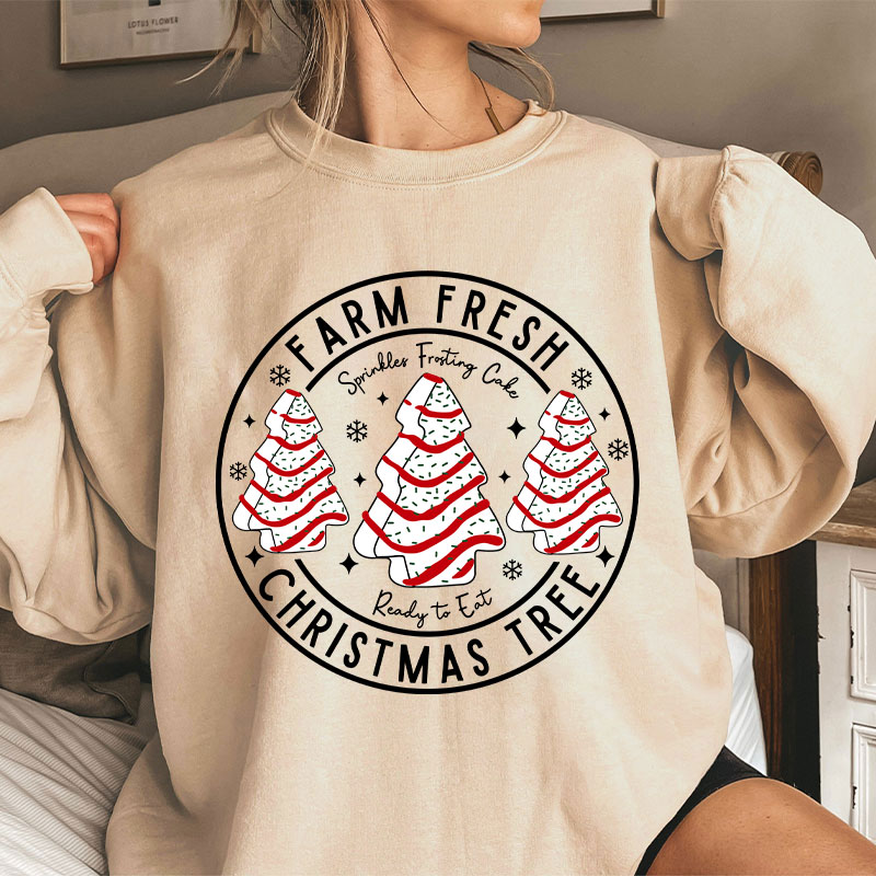 Farm Fresh Christmas Tree Teacher Sweatshirt