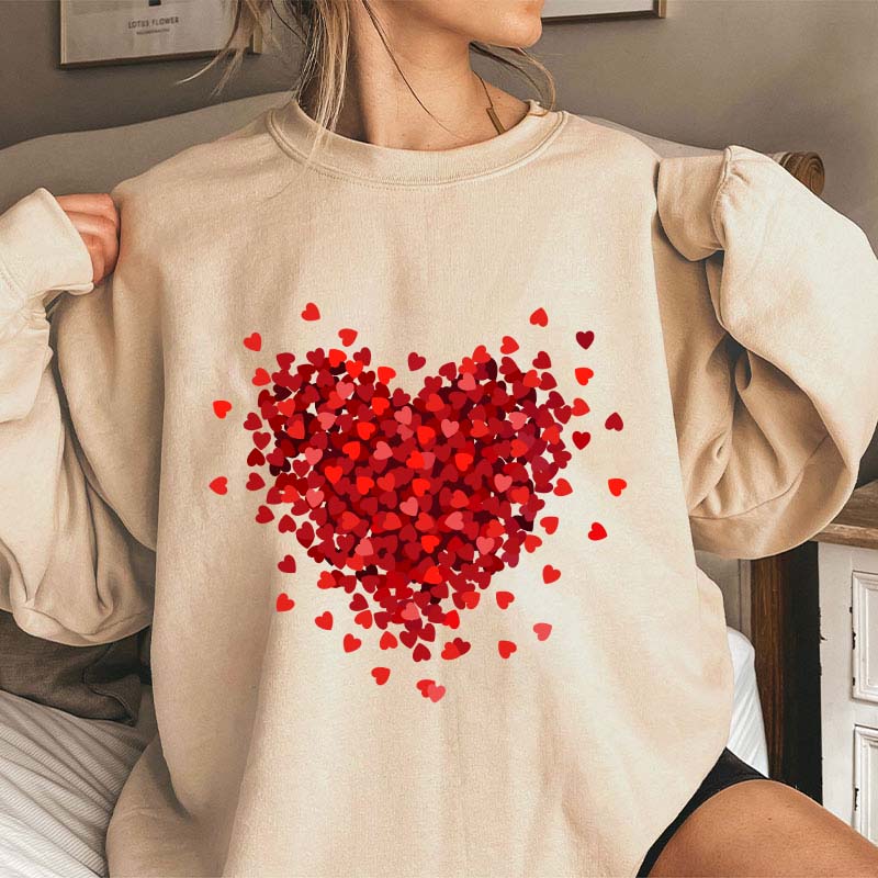Let Love Fill Your Heart Teacher Sweatshirt