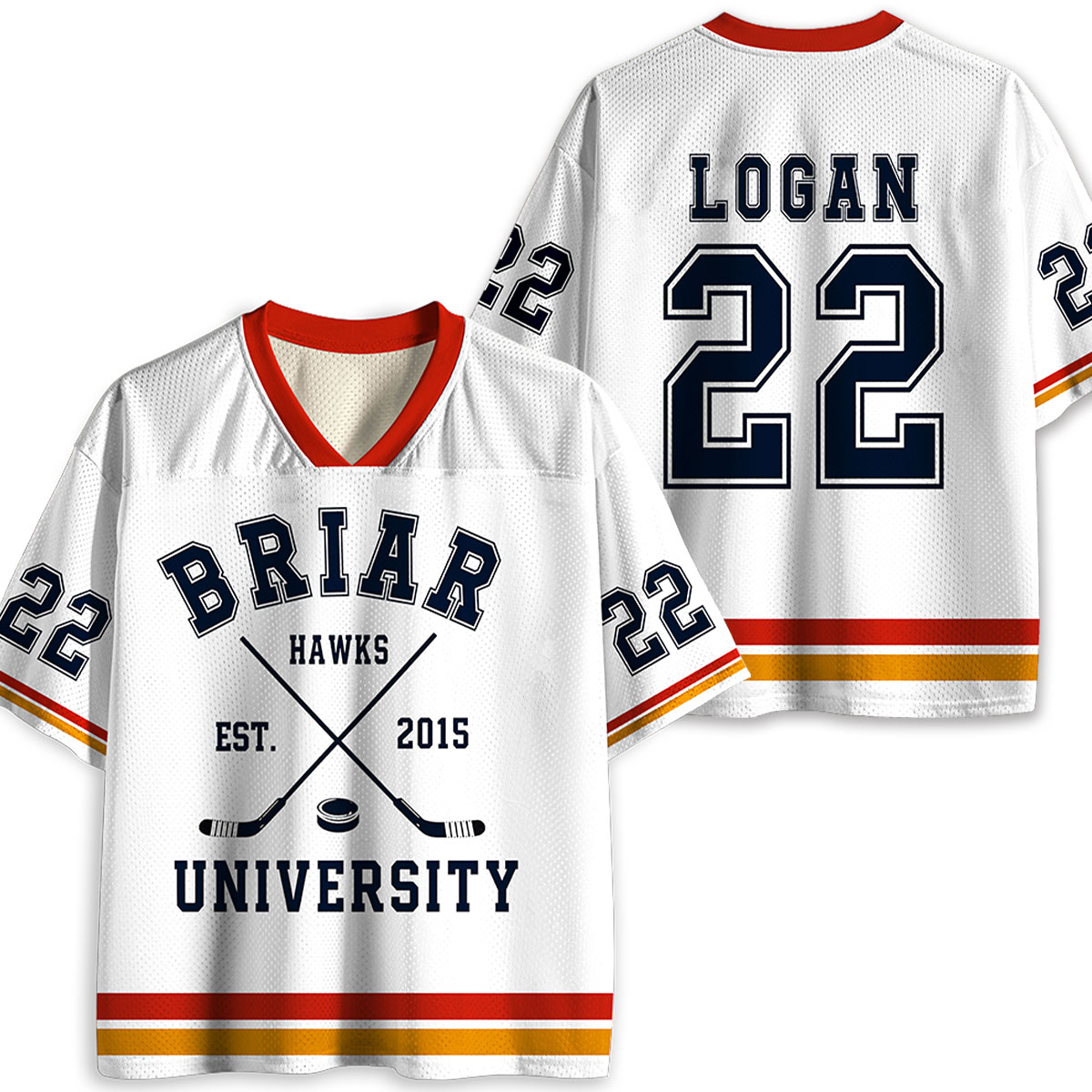 Personlized College Campus Hockey Teacher Mesh Jersey