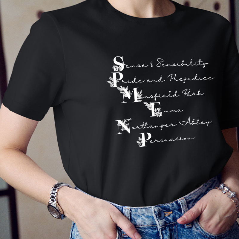 Jane Austen Bookish Teacher T-Shirt