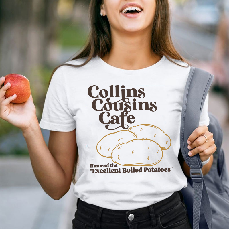 Collins Cousins Cafe Teacher T-Shirt