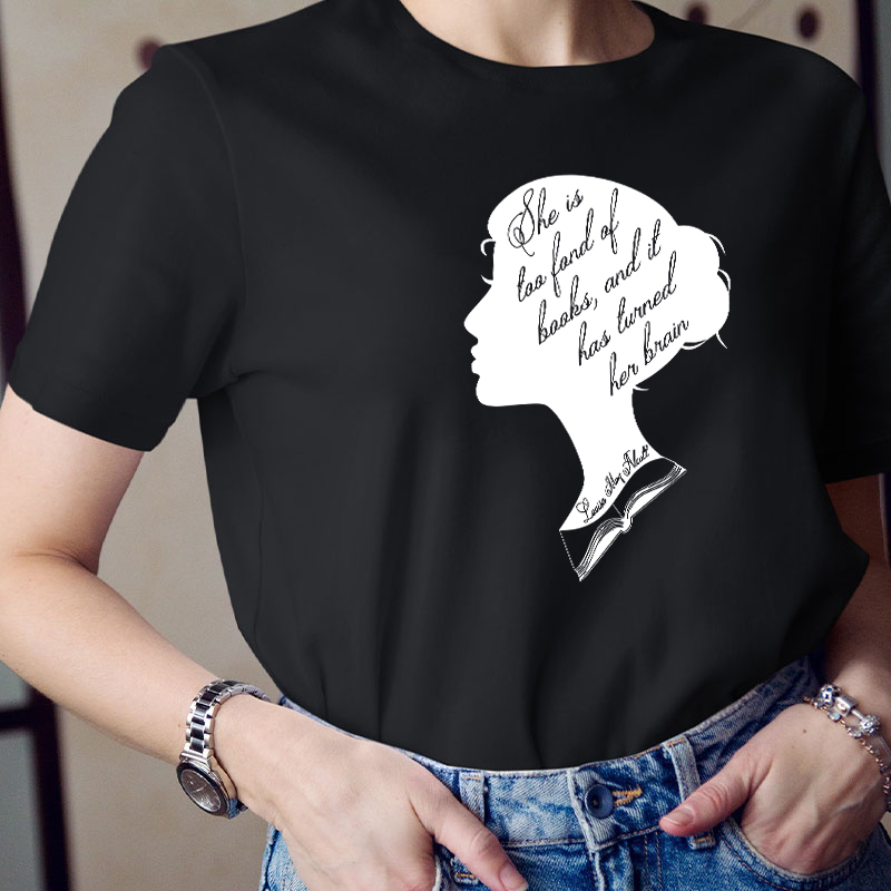 Too Fond Of Books Teacher T-Shirt