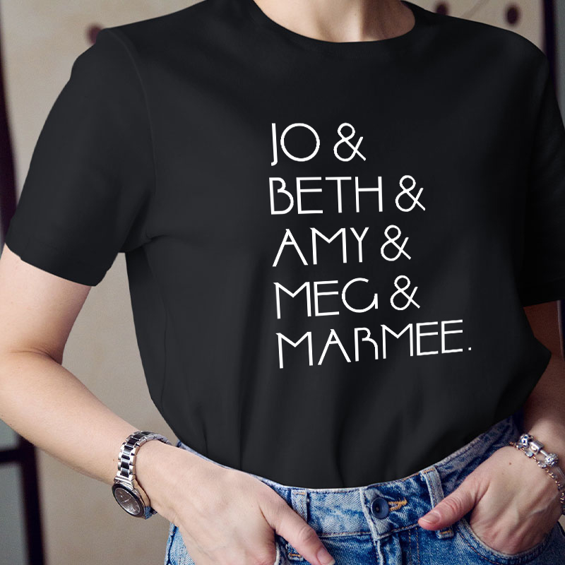 Little Women Character Names Literature Teacher T-Shirt
