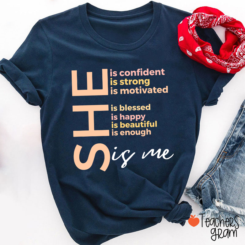 She Is Me Black History Month Teacher T-Shirt