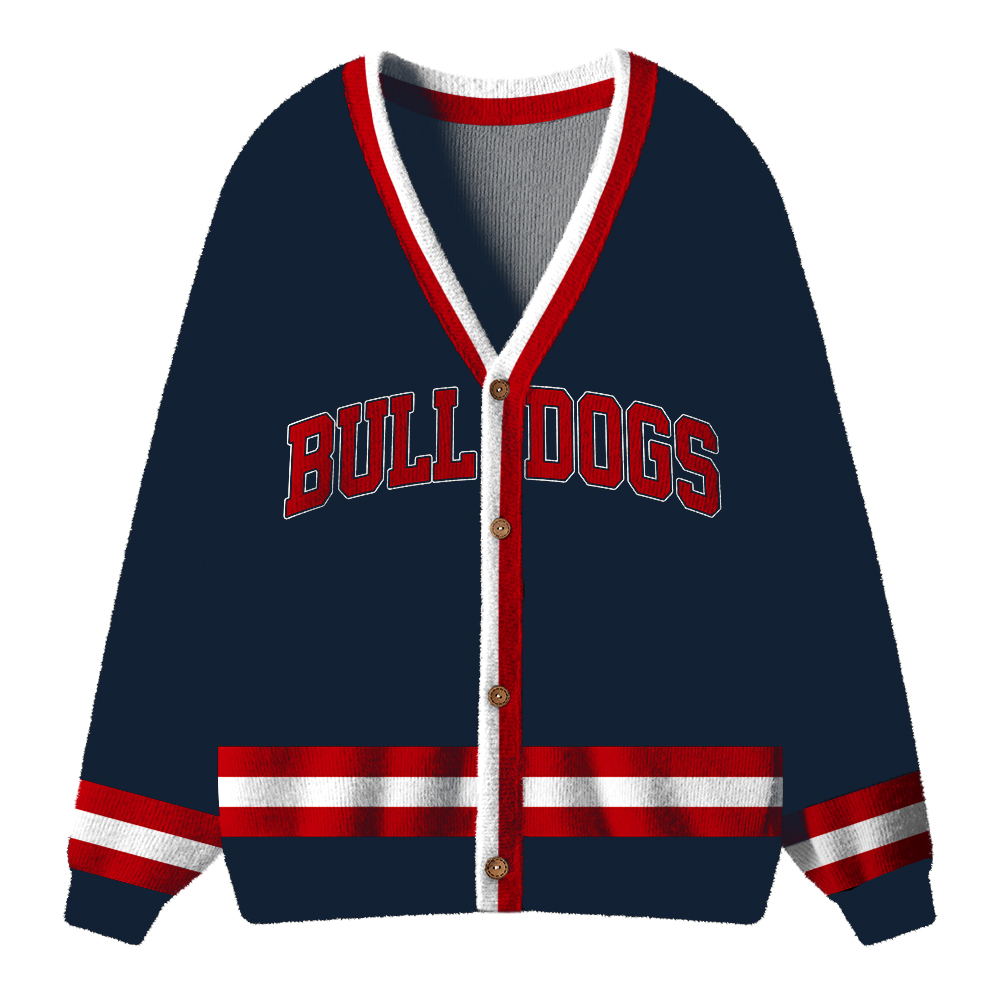 Personalized Mascot School Spirit Teacher Ugly Cardigan Sweaters
