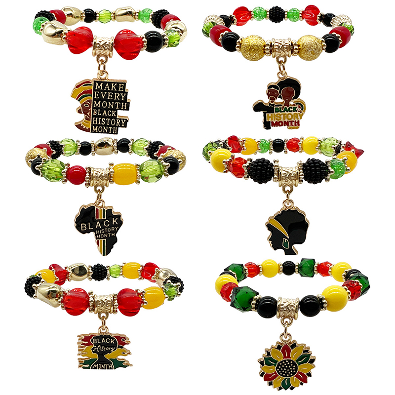 Black History Month Teacher Metal Bracelet