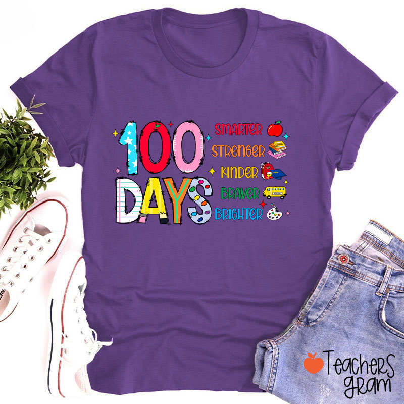 100 Days Smarter Teacher T-Shirt