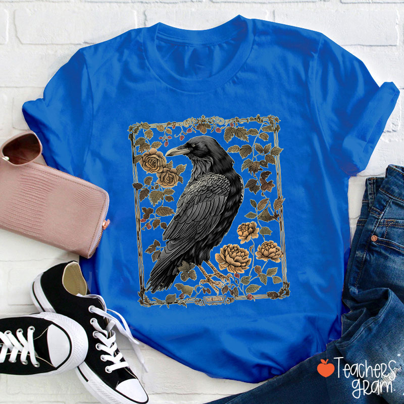 Dark Academia Raven Teacher T-Shirt