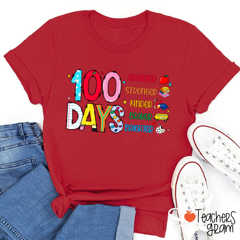 100 Days Smarter Teacher T-Shirt