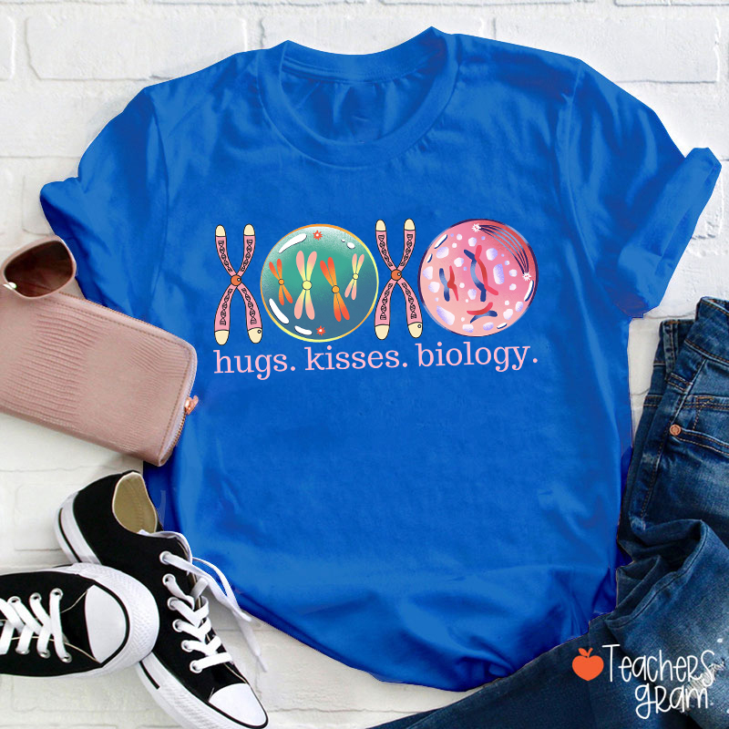 XOXO Hugs Kisses Biology Science Teacher T-Shirt