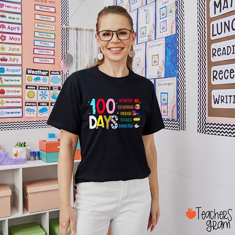 100 Days Smarter Teacher T-Shirt