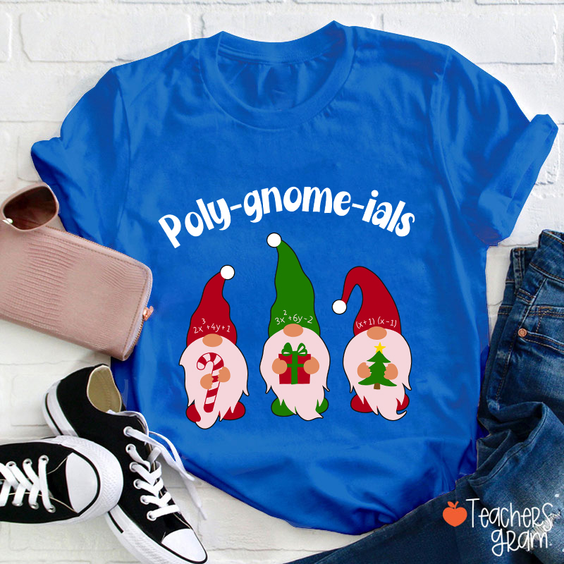 Poly Gnome Ials Math Teacher T-Shirt