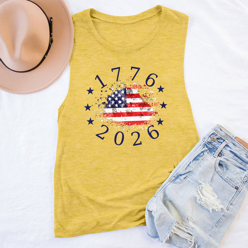 USA 250th Anniversary 1776-2026 Teacher Tank Top