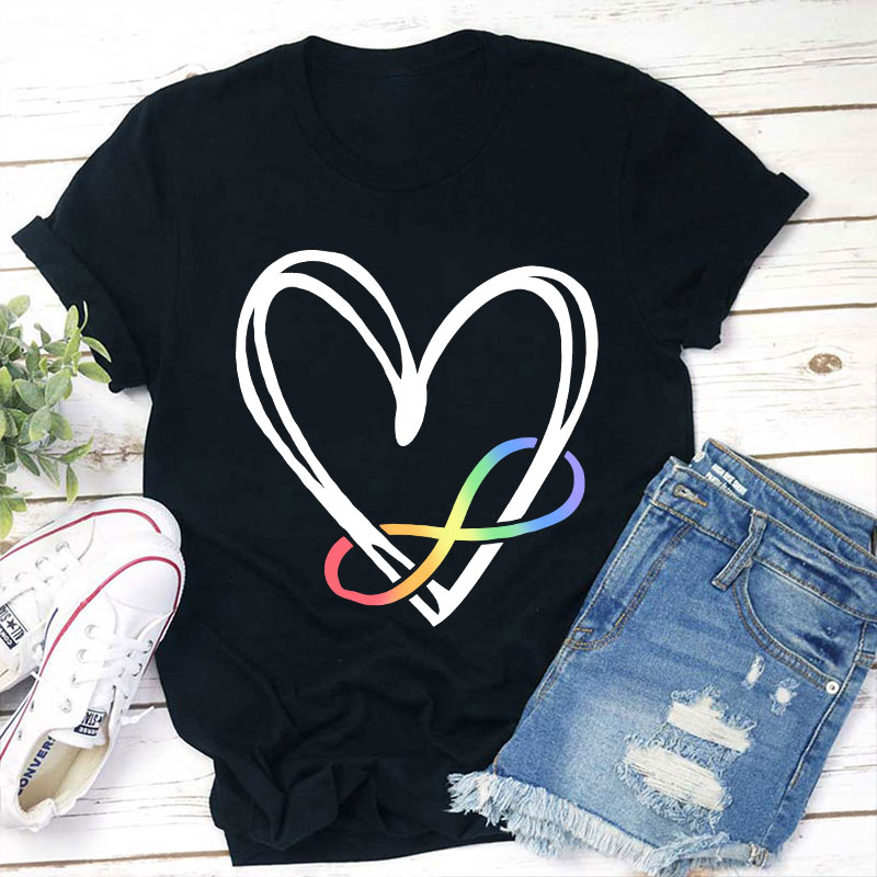 Autism Heart Teacher T-Shirt
