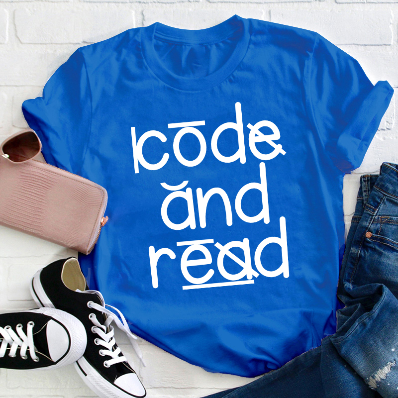 Code And Read Teacher T-Shirt