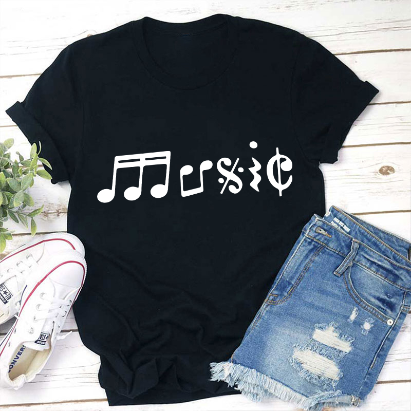 Music Notes Teacher T-Shirt