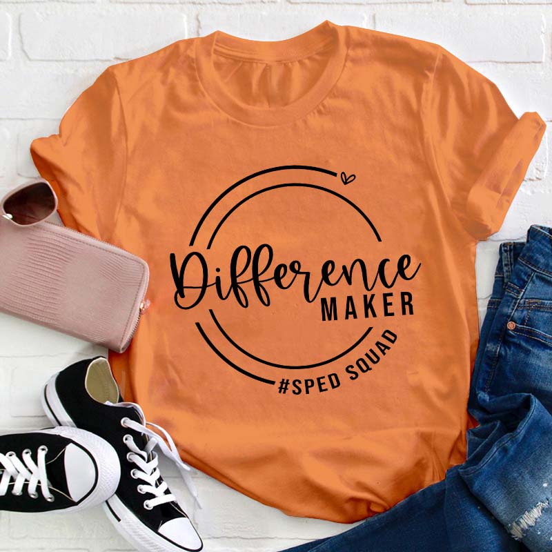 Difference Maker Teacher T-Shirt