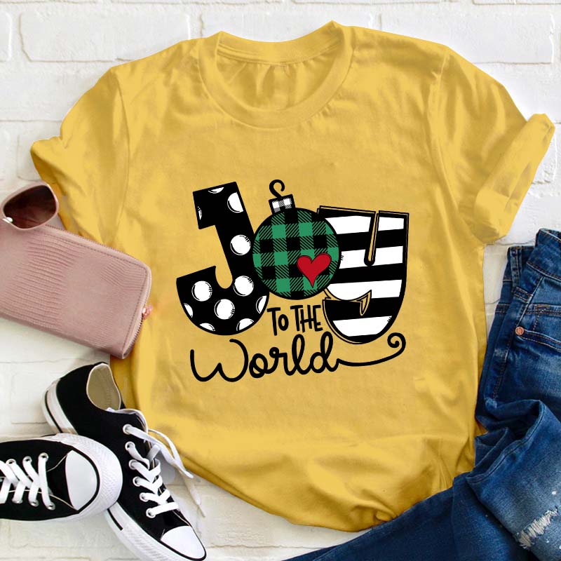 Super Cute Joy To The World Teacher T-Shirt