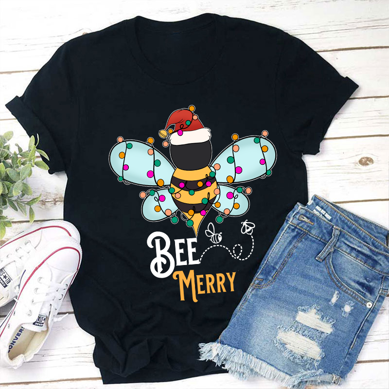Bee Merry Teacher T-Shirt