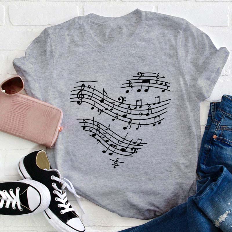 Music Heart Teacher T-Shirt