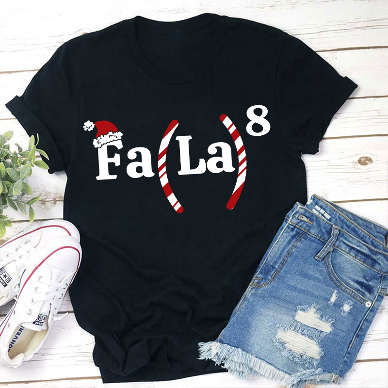 Fala Fun Numbers Christmas Teacher T-Shirt Sale-Teachersgram