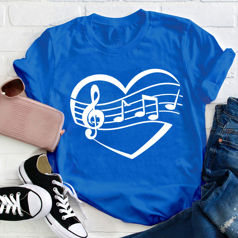 Musical Heart Teacher T-Shirt