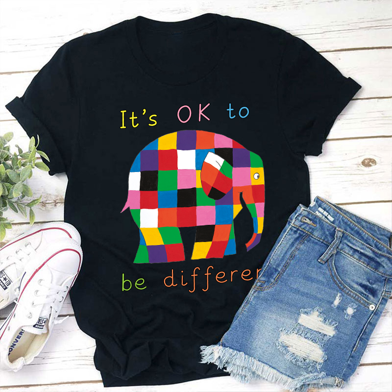 It's Ok To Be Different Teacher T-Shirt Sale-Teachersgram