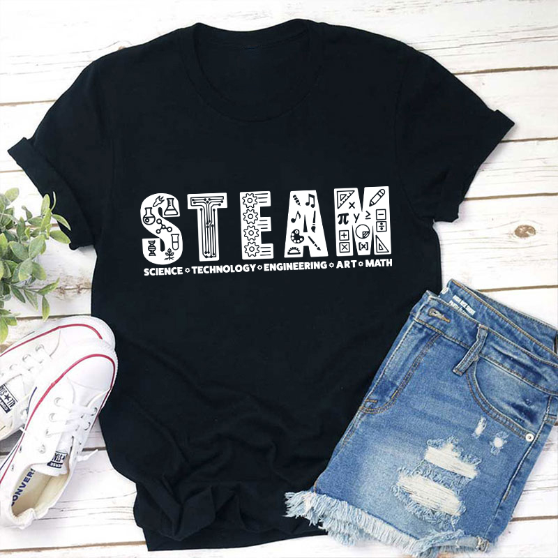 Science Technology Engineering Art Math Teacher T-Shirt Sale-Teachersgram