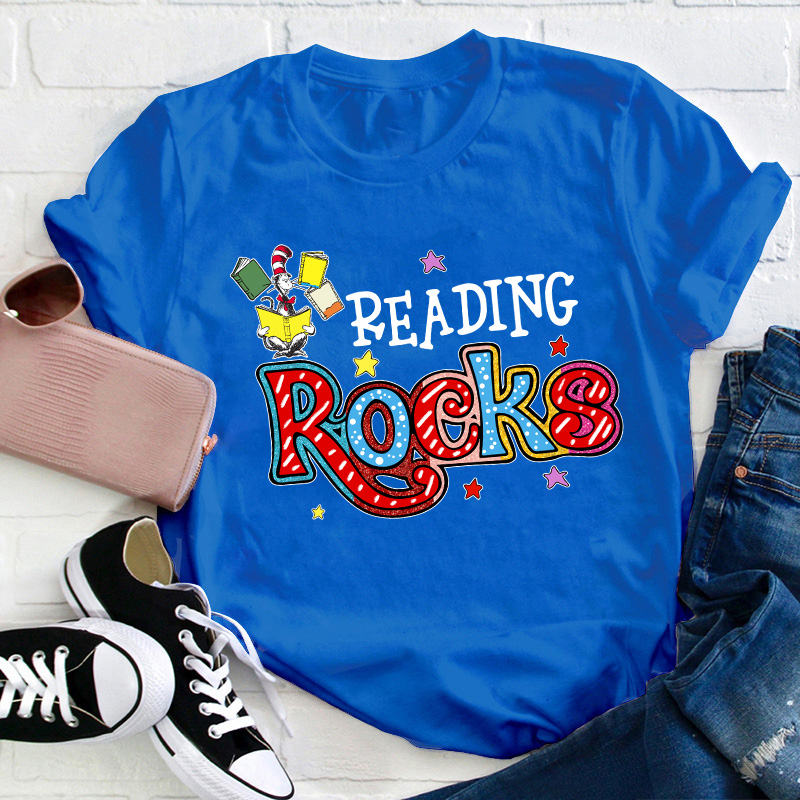 Reading Rocks Teacher T-Shirt
