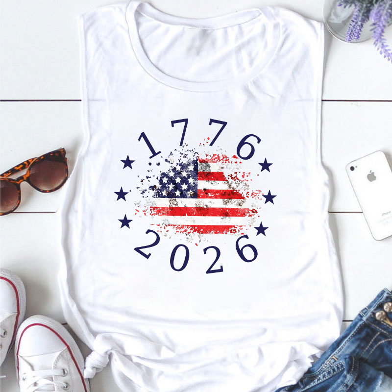 USA 250th Anniversary 1776-2026 Teacher Tank Top