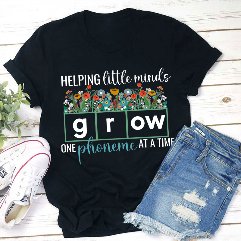 Help Little Minds Grow Teacher T-Shirt Sale-Teachersgram