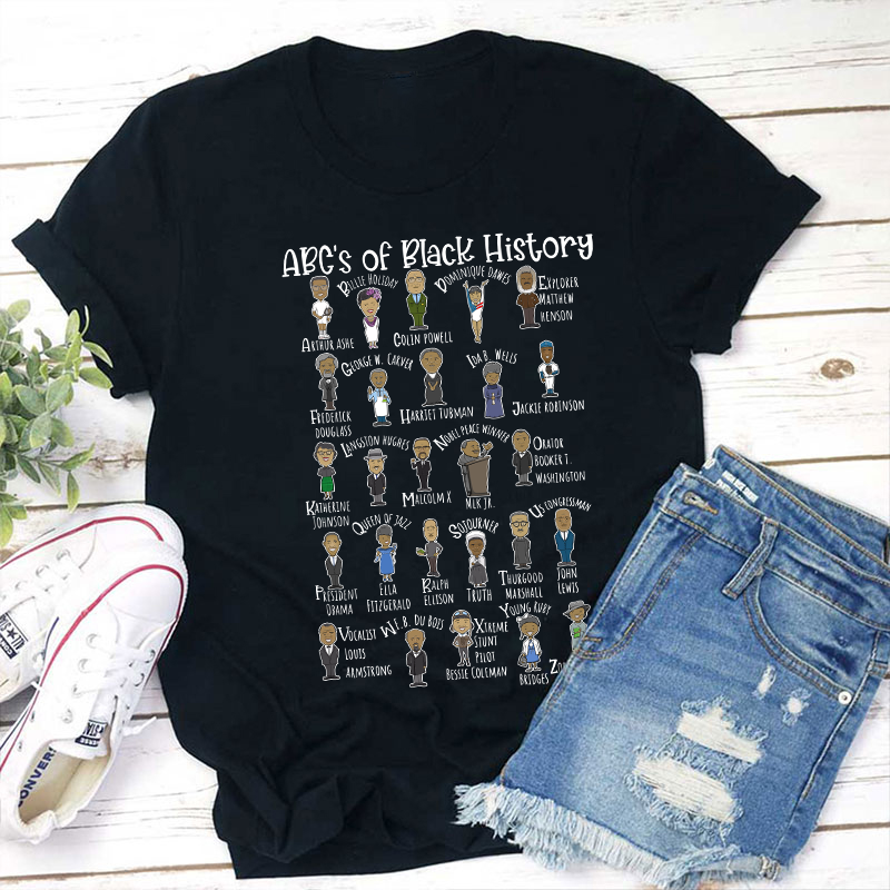 ABC's Of Black History Teacher T-Shirt