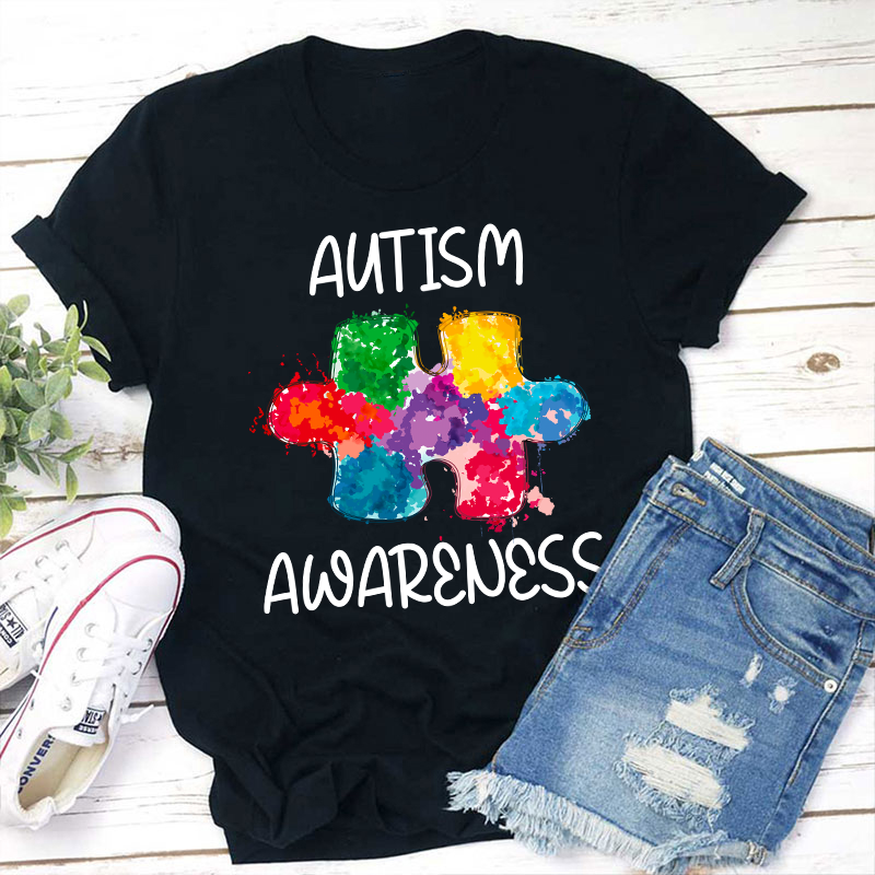 Autism Awareness Teacher T-Shirt Sale-Teachersgram