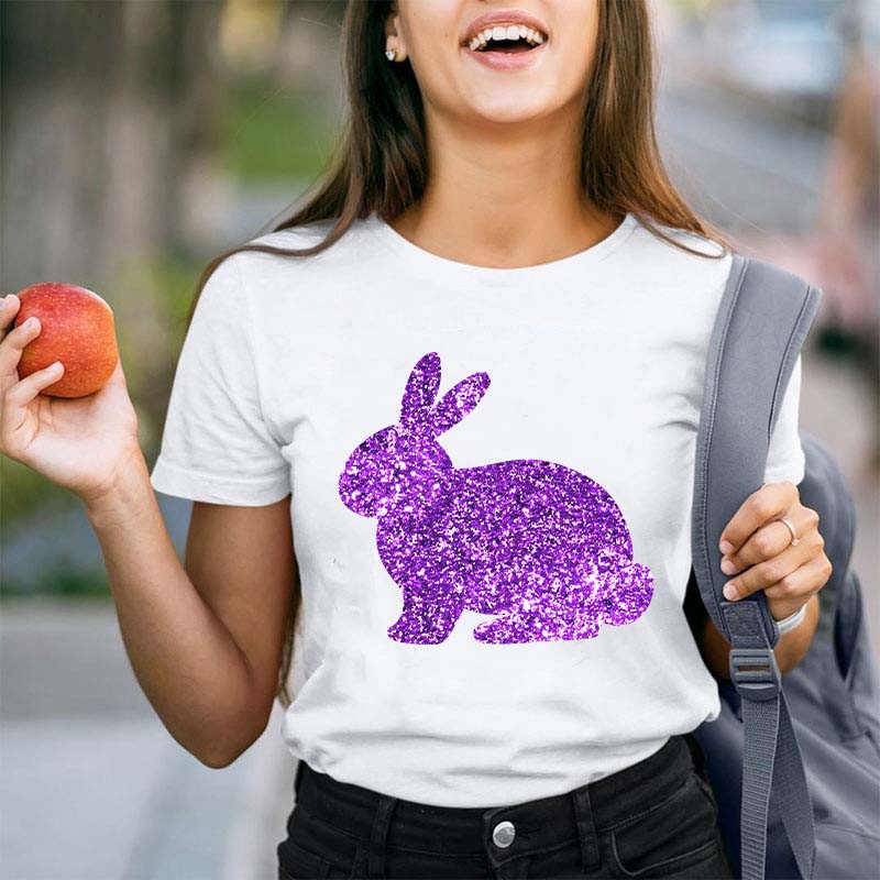 Glitter Easter Peeps Teacher T-Shirt