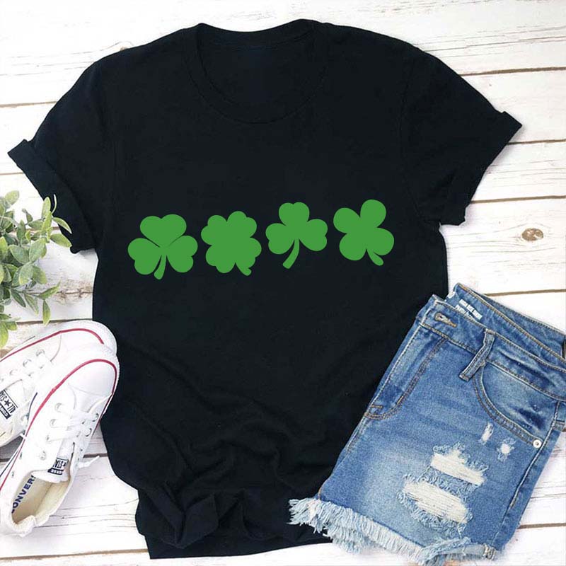 Shamrock Lucky Teacher T-Shirt