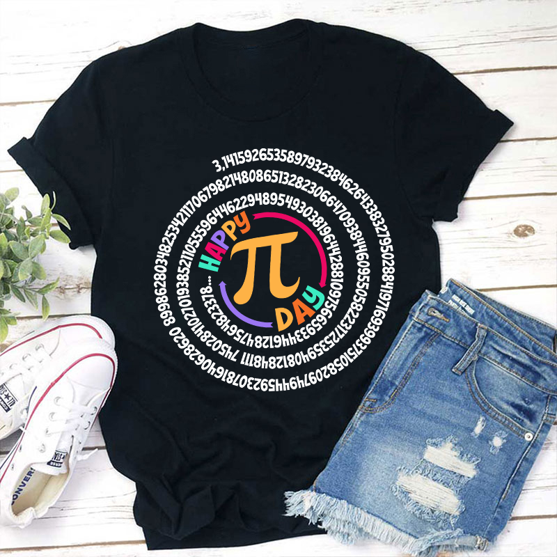 Happy Pi Day Teacher T-Shirt Sale-Teachersgram