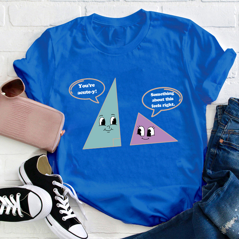Something About This Feels Right Teacher T-Shirt