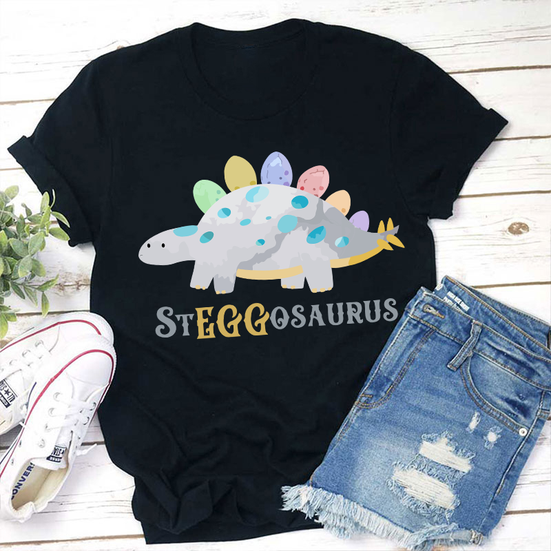 Dinosaur Easter Teacher T-Shirt