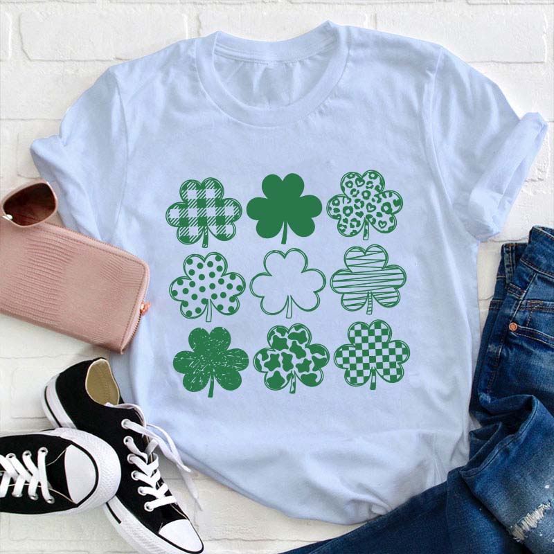 Cute Lucky Shamrock Teacher T-Shirt
