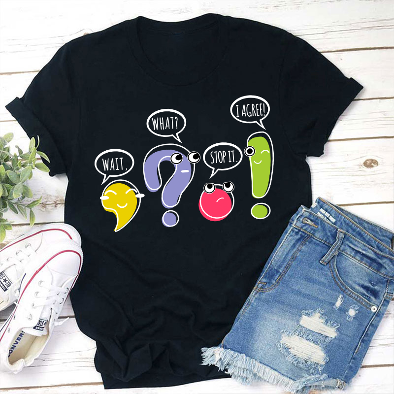 Punctuation Funny Grammar Teacher T-Shirt