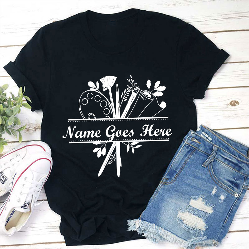 Personalized Art Crew Teacher T-Shirt