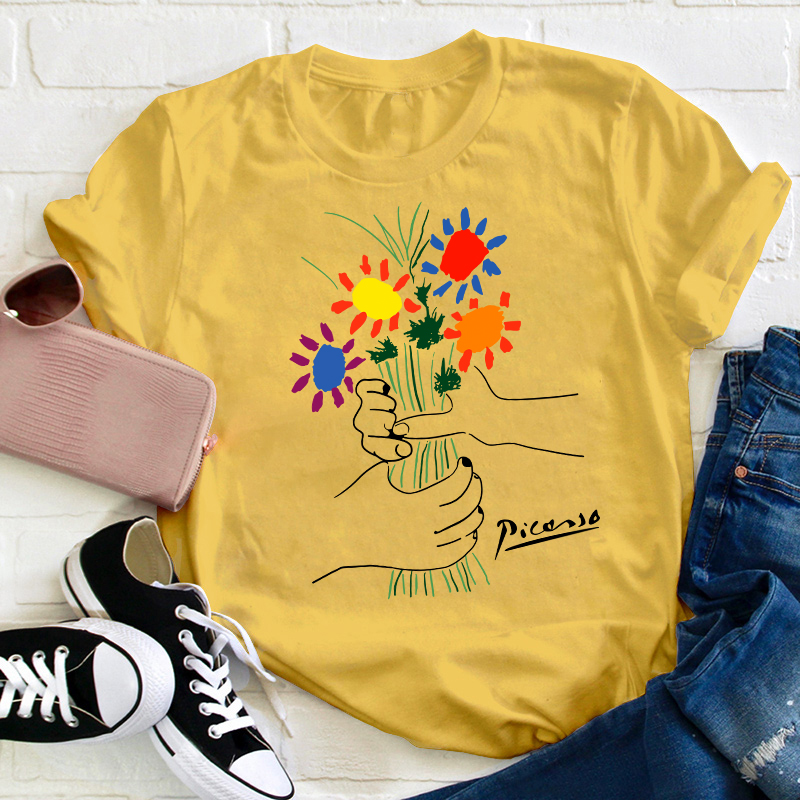 A Bouquet Of Flowers Teacher T-Shirt