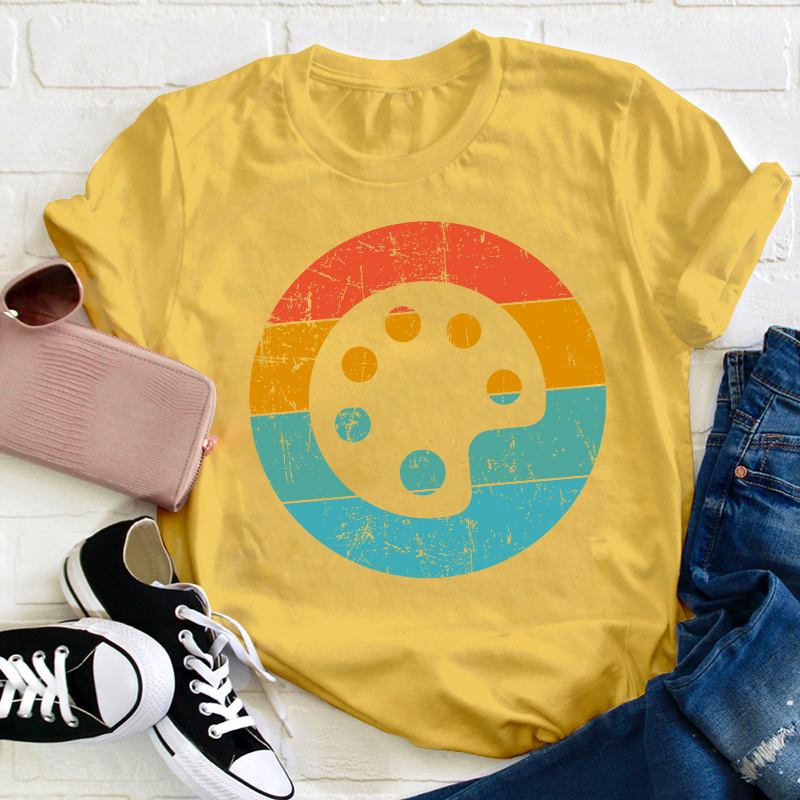 Paint Palette Art Teacher T-Shirt